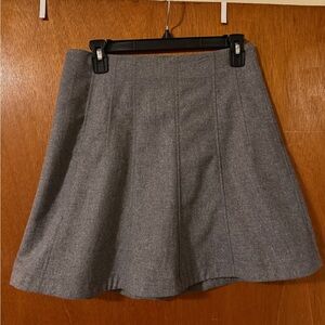 LOFT Classic Gray A-Line Skirt